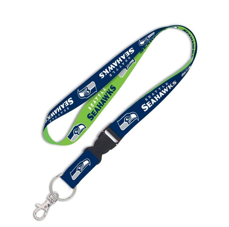Seattle Seahawks NFL Football Sports Team Detachable Lanyard with Key Ring