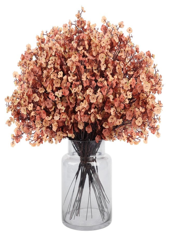 MACTING 24 PCS Babys Breath Artificial Flowers Bulk, Real Touch Gypsophila Faux Silk Flowers for Vase Wedding DIY Home Table Centerpiece Indoor Outdoor Spring Decorations,Light Brown - Image 1