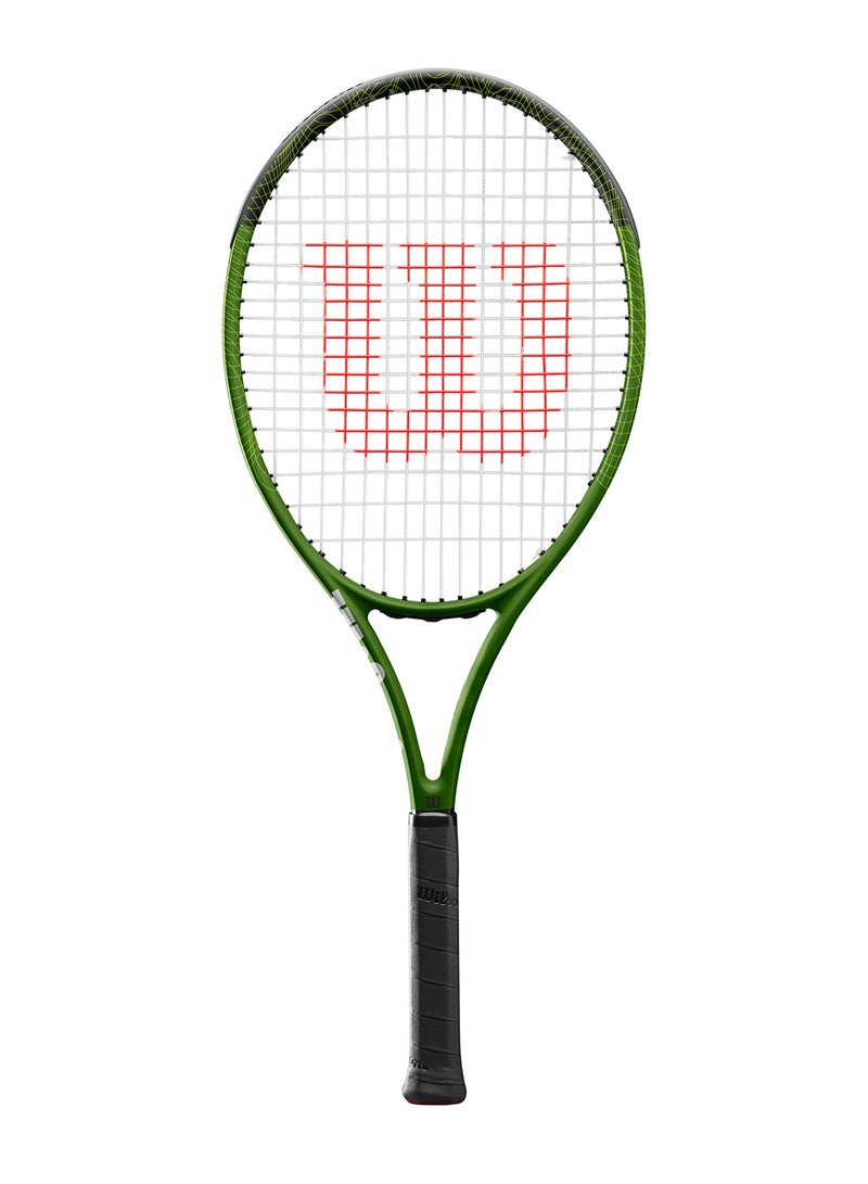 Wilson Blade Feel Comp Jr 26 Tennis Racket, 16x19, Junior Beginners - Black/Green - Image 5