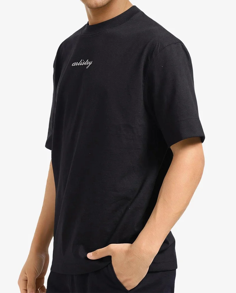 Rare Rabbit Men's Oversized Graphic Print T-Shirt
