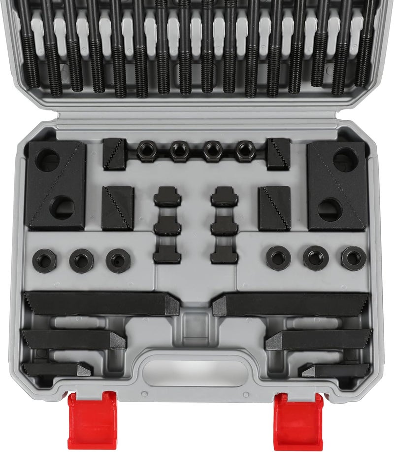 HFS (R) 5/8"Slot 1/2" Stud Hold Down Clamp Clamping Set Kit Bridgeport Mill for Bridgeport mills and other milling machines 58 Pc - Image 3