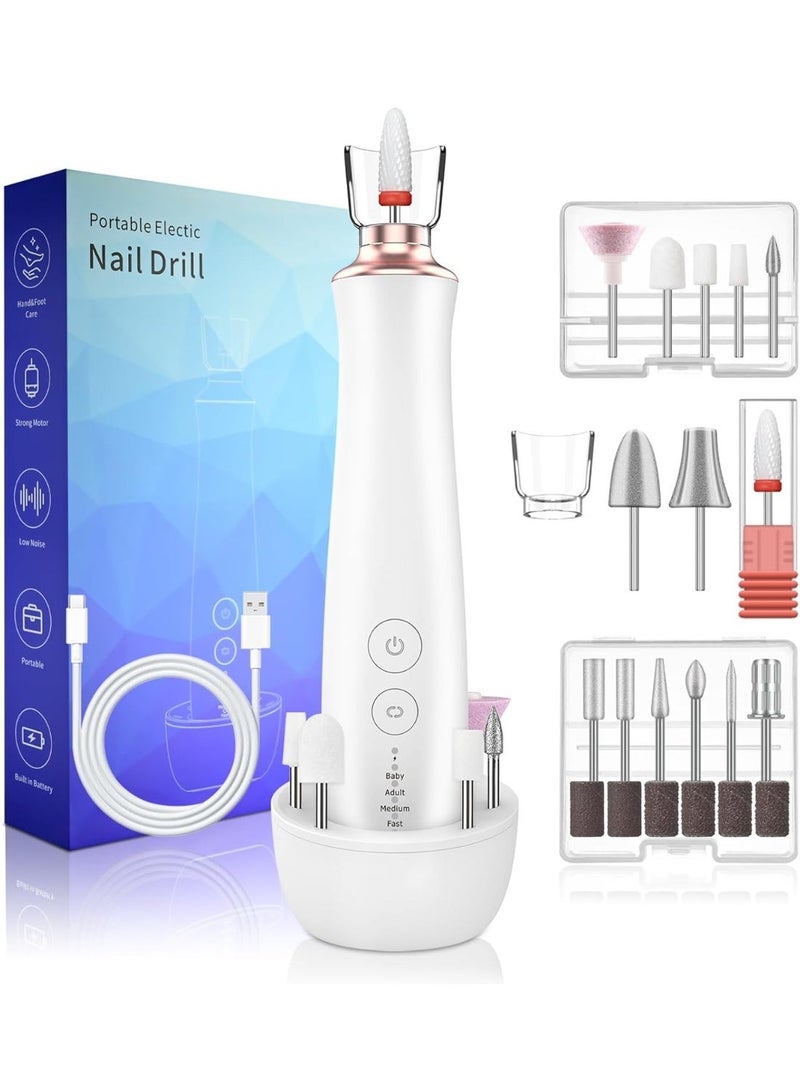 MOCOM 2025 Strong Mini Wireless UV Nail Machine – 35,000RPM Professional Brushless E-File | Portable Cordless Electric Nail Drill Machine M151 | Rechargeable USB Nail Drill Pen for Manicure & Pedicure | Powerful Nail Art Tool for Gel Polish Removal, Acrylic Shaping & Precision Filing | Salon-Quality Handpiece Nail Drill Tool for Home & Professional Use - Image 1