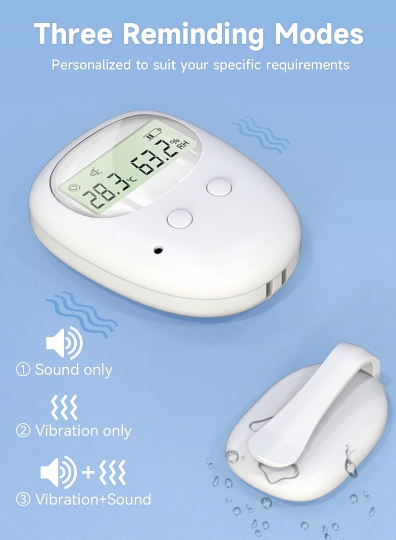 general Wireless Bed Wetting Alarm, Bedwetting Alarm w Charging Box, 65ft Range, Temperature/Humidity Display, 80db Sound Vibration- Potty Training, Pee Alarm for Kids Boys, Girls, Elderly, Older - Image 5