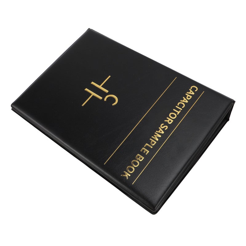diustou Capacitor Sample Book 84 Values COG X5R X7R - Leather Touch Case Metal Buckle Frame for Maintenance Teaching Experiment - Image 2