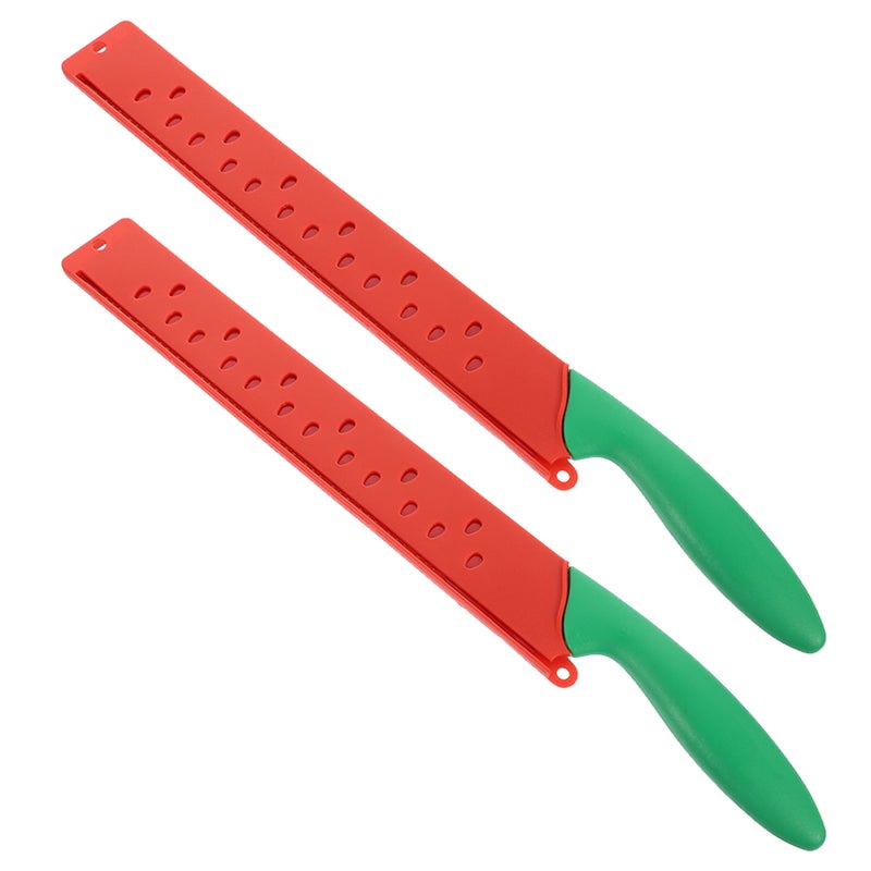 2pcs Extended Watermelon Knife Watermelon Cutter Slicer Stainless Steel Extended Watermelon Knife Garnish Tools For Kitchen - Image 4