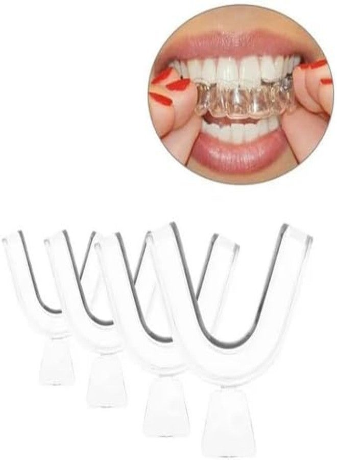 Wentoenapp 4Pcs Transparent Mouth Guard Silicone Grinding Guard Teeth Whitening Tray Sleeping Gum Shield for Sports Bruxism Bite Guard Easy to Use,Teeth Grinding Guards, Health and Household, Oral Pain Relief - Image 5