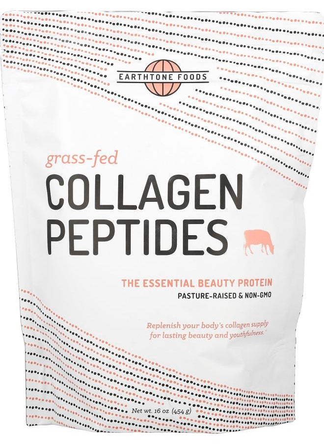 Earthtone Foods - Grass-Fed Collagen Peptides 16 oz (454 g) - Image 1
