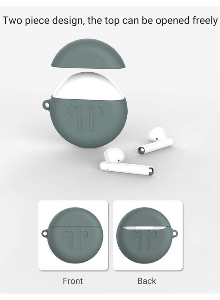 Silicone Shockproof Headset Cover For Huawei FreeBuds 3 Grey - Image 5