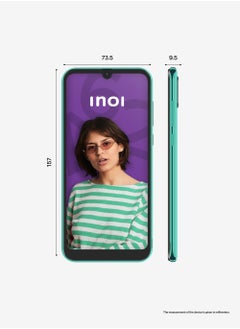 INOI A62, 4G LTE, 2GB RAM + 64GB, IPS HD+ Display, Dual Camera, Green, Middle East Version  - Image 2
