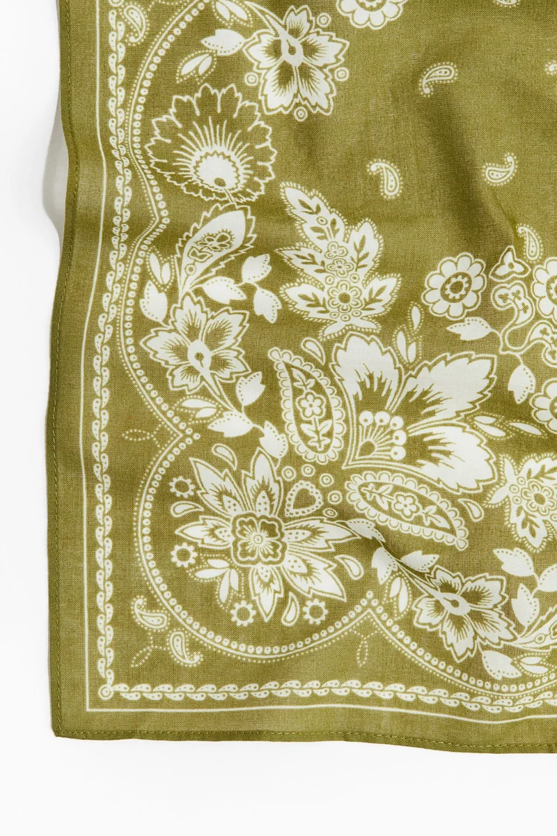 H&M Patterned cotton scarf