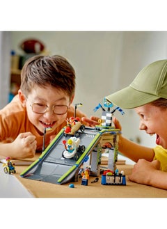 LEGO City No Limits: Race Car Ramp Track Set - Building Toys for 6+ Year Old Boys & Girls - Buildable Ramp for Racing with 2 Soapbox Cars & 4 Minifigures - Fun Birthday Gift Idea - 60460 (436 pieces)  - Image 3