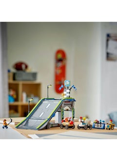 LEGO City No Limits: Race Car Ramp Track Set - Building Toys for 6+ Year Old Boys & Girls - Buildable Ramp for Racing with 2 Soapbox Cars & 4 Minifigures - Fun Birthday Gift Idea - 60460 (436 pieces)  - Image 5