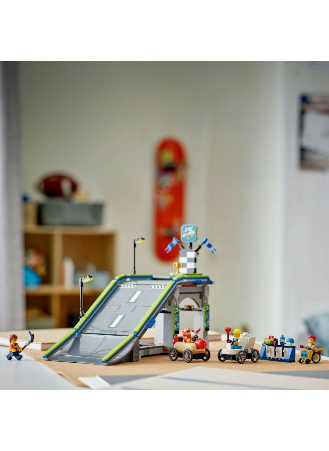 LEGO City No Limits: Race Car Ramp Track Set - Building Toys for 6+ Year Old Boys & Girls - Buildable Ramp for Racing with 2 Soapbox Cars & 4 Minifigures - Fun Birthday Gift Idea - 60460 (436 pieces)  - Image 5