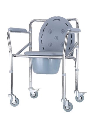 Toilet Seat, Bathroom Wheelchairs Toilet Chair, Sold Man Bathing and Toilet Seat, The Toilet Can Be Easily Pulled and Pulled Portable Foldable Durablefolding Potty