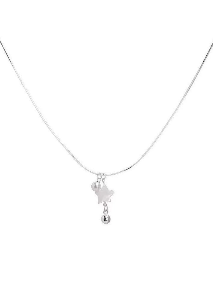 Goolsky French-Inspired Shell Star Pendant Necklace – Dainty Luxury Summer Jewelry for Women, Minimalist Chic Clavicle Chain - Image 4