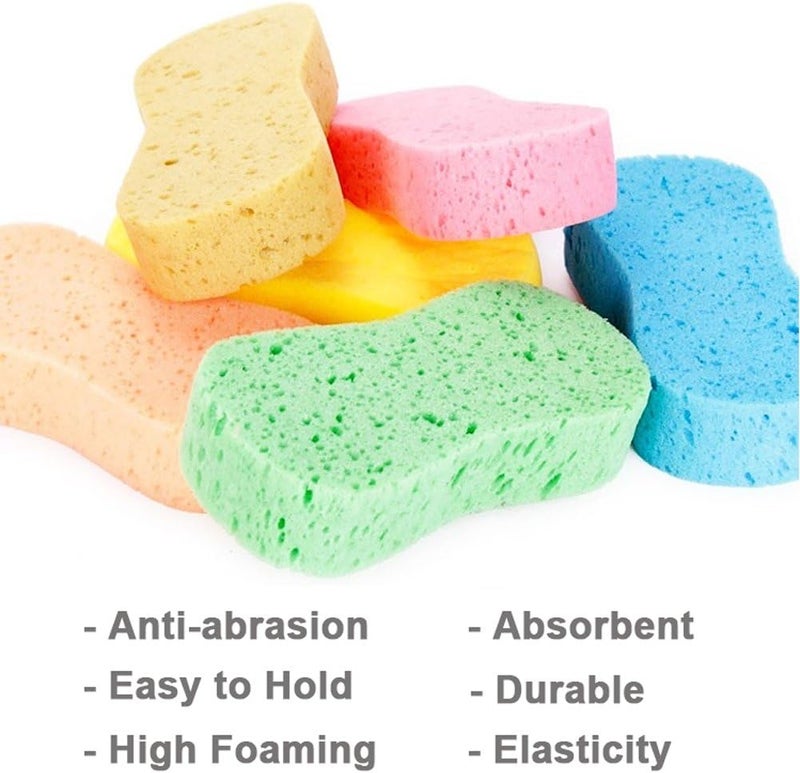 Lantee Large Sponges - Big 10 Pcs High Foam Cleaning Washing Sponge Pad for Car, Household Cleaning and Water Games, 8.5" L x 4.3" W x 2.56" Th - Image 4