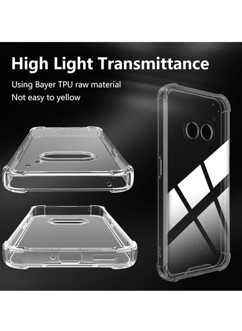 TIGER Nothing Phone 2A 5G Case and Tempered Glass Screen Protector [2 Pack] – Soft TPU Silicone Shockproof Transparent Phone Case, Crystal Clear Protection, Ultimate Safety for Your Device - Image 3