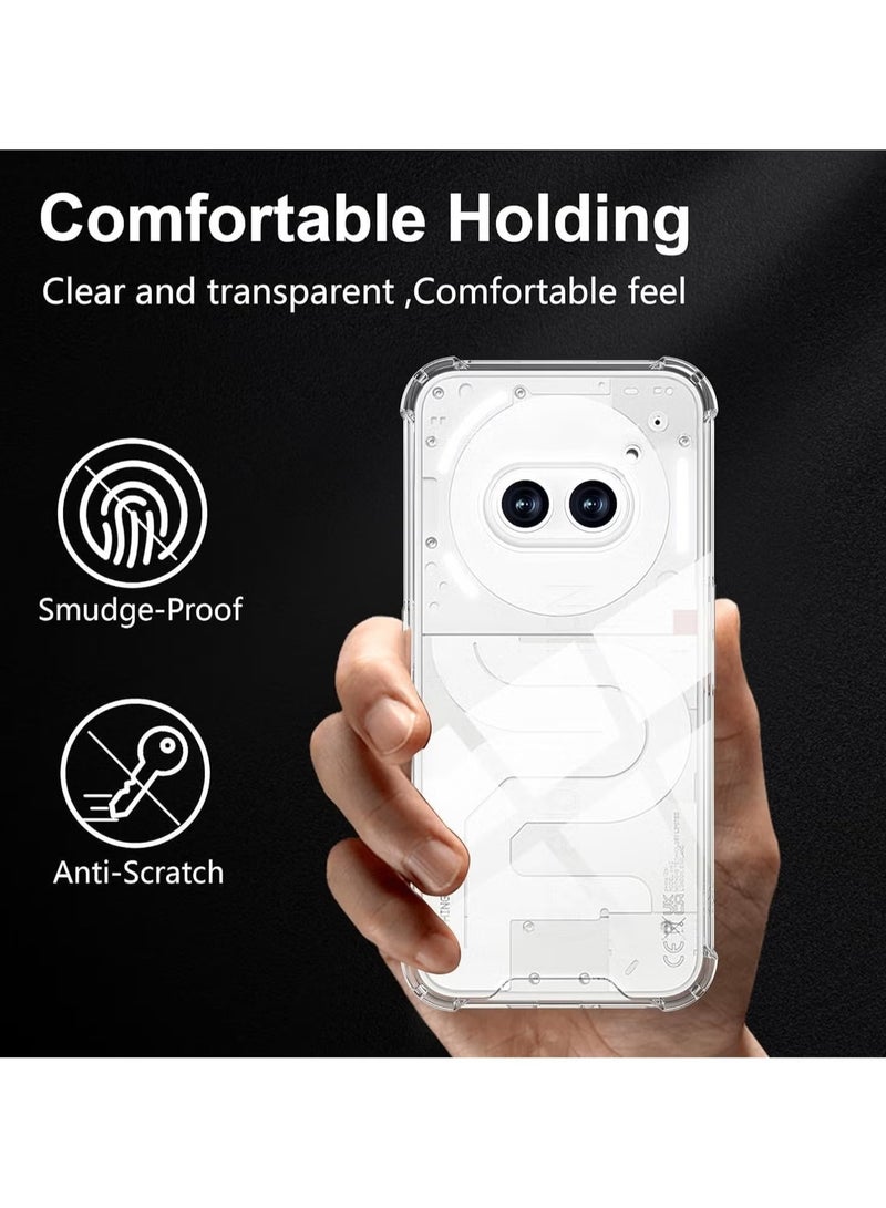 TIGER Nothing Phone 2A 5G Case and Tempered Glass Screen Protector [2 Pack] – Soft TPU Silicone Shockproof Transparent Phone Case, Crystal Clear Protection, Ultimate Safety for Your Device - Image 4