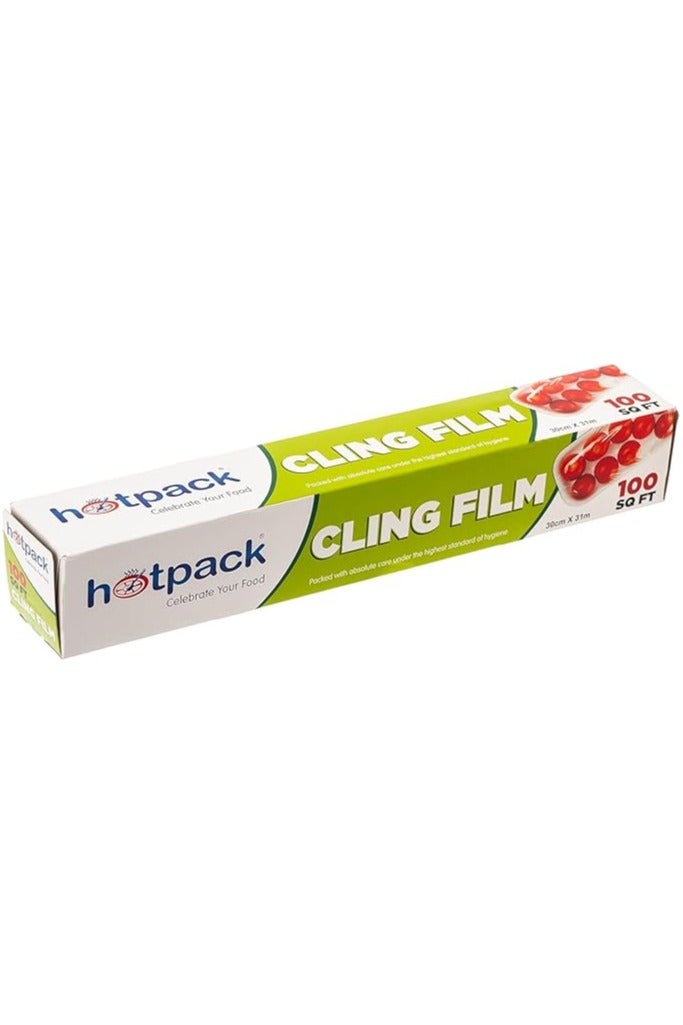 هوت باك فيلم تغليف الطعام من مادة البولي فينيل كلوريد - 100 قدم مربع