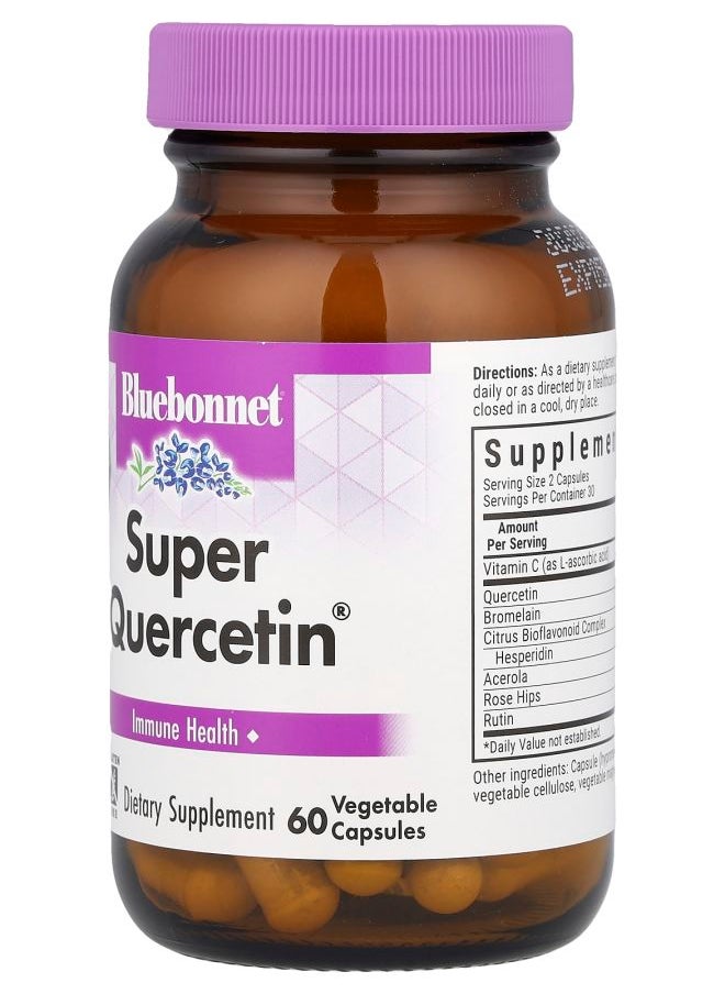 Bluebonnet Nutrition Super Quercetin® 60 Vegetable Capsules  - Image 2