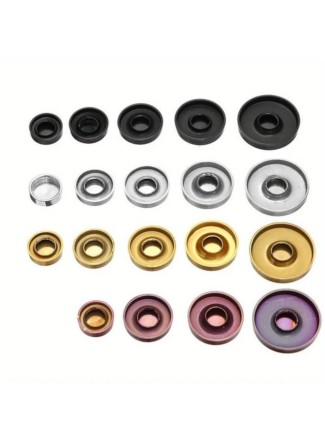 22mm Black Mirror Screws Fasteners with Decorative Caps Furniture Hardware - Image 3