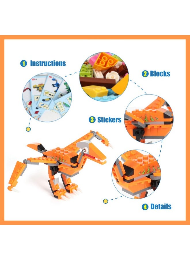 EP EXERCISE N PLAY EP EXERCISE N PLAY Dinosaur Building Blocks, Dinosaur Toys，Creative DIY Construction Toys for Boys and Girls Ages 6+ (539 pcs)  - Image 4