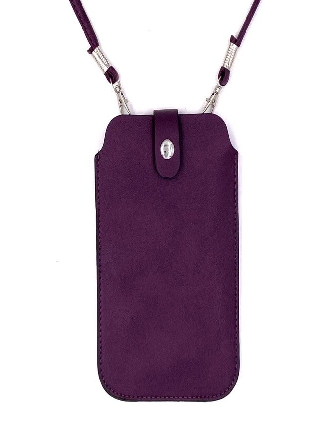 تاب كولكشنز جراب جلدي للرقبة للهاتف (النمط 3) - بنفسجي - Image 1