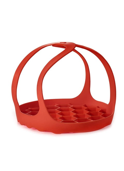 Pressure Cooker Sling, Silicone Bakeware Sling for 3Qt Instant Pot, Multi-function Cooker Anti-scalding Bakeware Lifter Steamer Rack，BPA-Free Silicone Egg Steamer Rack (3 Qt)