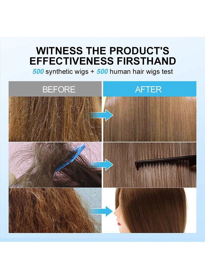 PURC 2-IN-1 Wig Shampoo, Wig Leave-In Conditioner & Detangling Spray for Synthetic Hair, Moisturizing Hydrating Hair Spray, Wig Care Melting Spray, Anti-Frizz Wig Detangler and Conditioning Mist for Easy Styling 80ml - Image 5