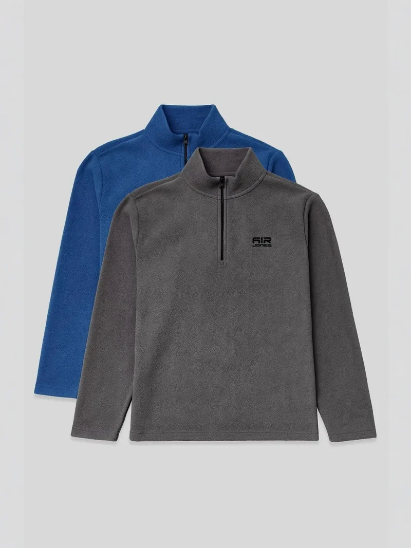 تومي لايف TOMMY Men's Half-Zip Plush Sweatshirt