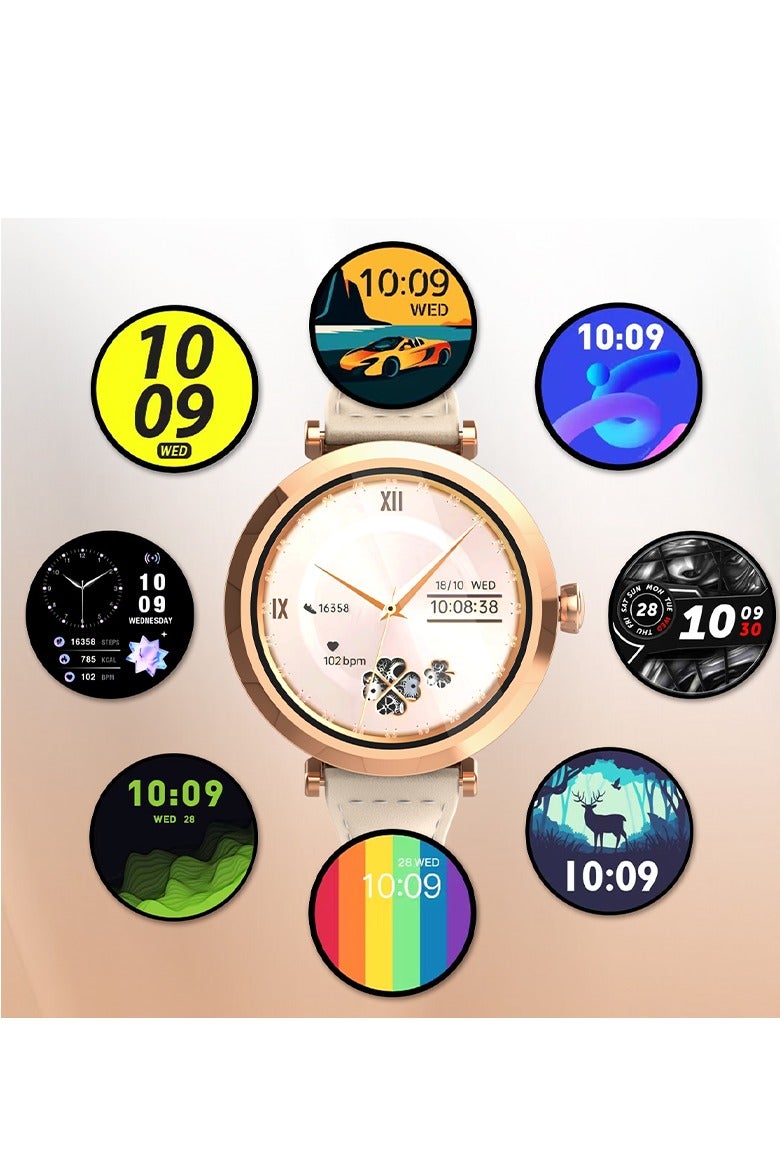 LDNIO SW02 Ladies Smart Watch with 1.19" AMOLED HD Screen (Upgraded 2025), Women’s Health Tracking, 100+ Sports Modes, 24H Sleep & Heart Rate Monitor, IP68 Waterproof, 200mAh Battery, Fitness & Activity Tracker – iOS & Android - Image 4