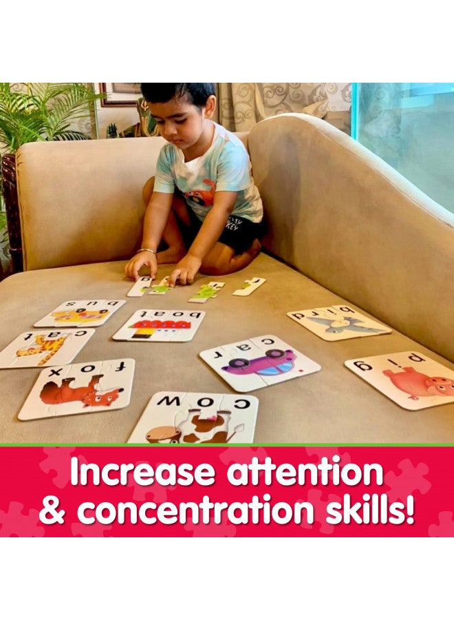 The Learning Journey: Match It! - Spelling - 20 Piece Self-Correcting Spelling Puzzle for Three and Four Letter Words with Matching Images - Learning Toys for 4 Year Olds - Award Winning Toys - Image 4