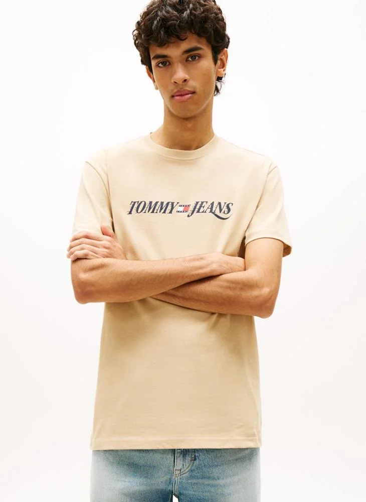 TOMMY JEANS Logo Crew Neck Jersey T-Shirt