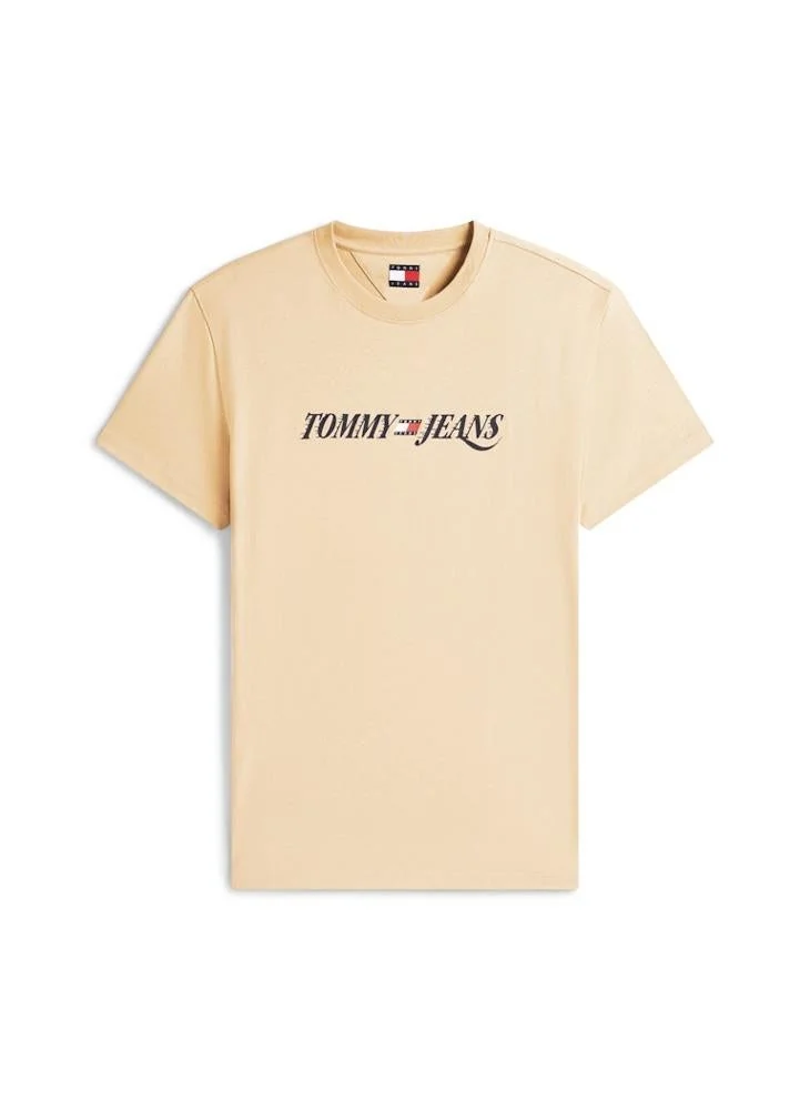 TOMMY JEANS  Logo Crew Neck Jersey T-Shirt for Men | Best Price UAE