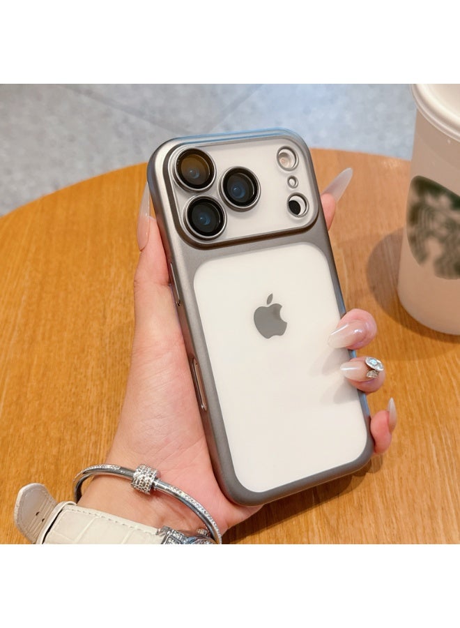 NIBEMINENT Electroplating Matte Full Package Protective TPU Case Cover For iPhone 15 Pro, Original Color