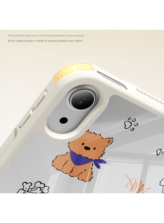 Zoyu Detachable Protective Case For Ipad Mini 7/6, Y-fold Double-sided Magnetic Rotating Anti-bend Hard Shell Tablet Computer Cover - Happy Sausage - Image 2