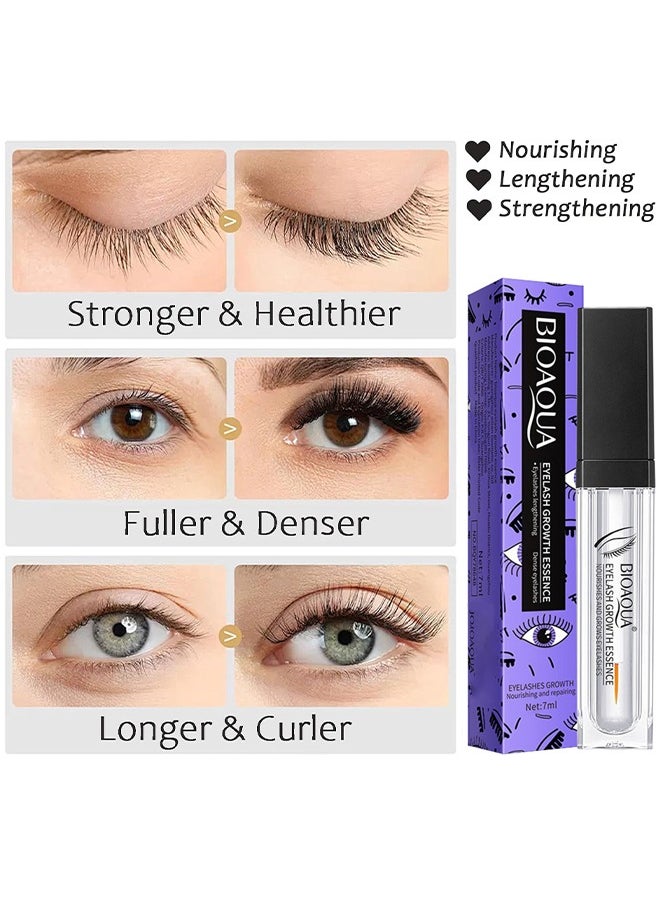 BIOAQUA - Eyelash Growth Essence, Fuller And Longer Looking Lashes Lash Enhancing Serum For Natural Lashes Or Lash Extensions And Brows, Vegan And Cruelty-Free 7ML - Image 1