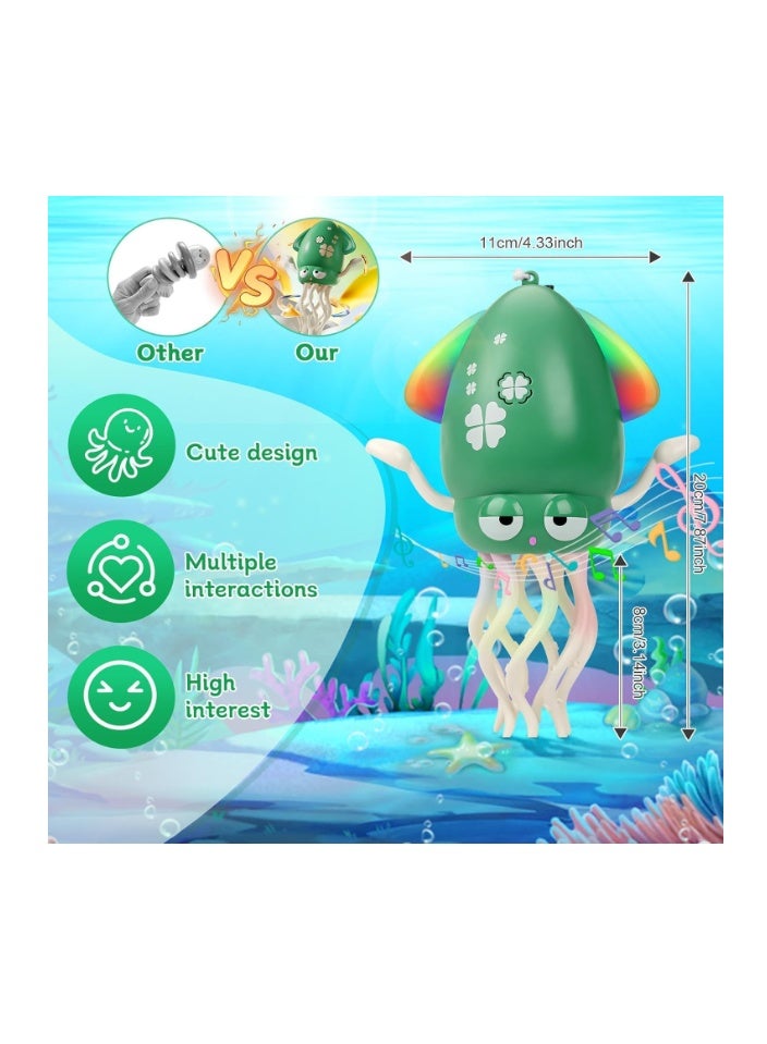 SKY-TOUCH Electric Dancing Octopus Toy, Rechargeable Crawling Octopus Toy with LED Light ＆ Music, Funny Electric Baby Sensory Toys, Magical Dancing Toys for 3 + Year Old Boys Girls - Image 4