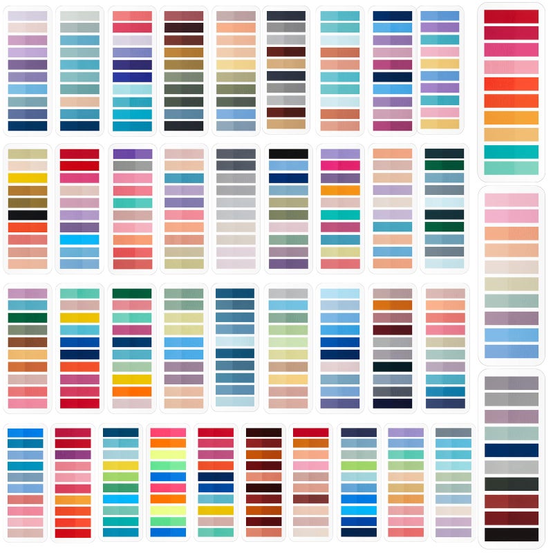 ReliThick 8000 Pcs Writable Sticky Tabs, 40 Colors Book Notes for Annotating Books, Self-Adhesive Index Tabs for Bible, Planner, Notebook, School & Office Supplies - Image 1