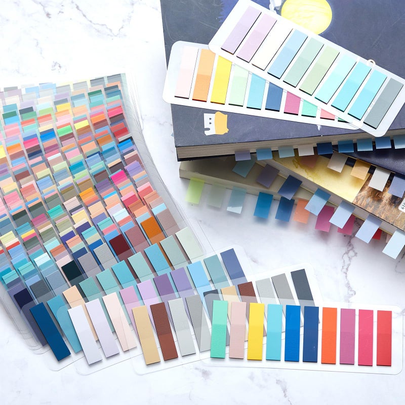ReliThick 8000 Pcs Writable Sticky Tabs, 40 Colors Book Notes for Annotating Books, Self-Adhesive Index Tabs for Bible, Planner, Notebook, School & Office Supplies - Image 4