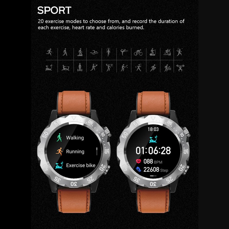 KAVVO Oyster Urban Smart Watch, Luminous Smart Watch with Mechanical Rotating Bezel, Local BT Call, Activity Fitness Tracker, Blood Oxygen Heart Rate Monitor - Image 5