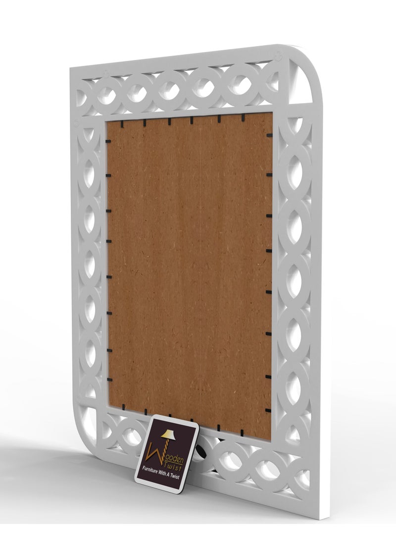 Wooden Twist Modern Decorative Wooden Wall Mirror Bathroom Mirror  - Image 5