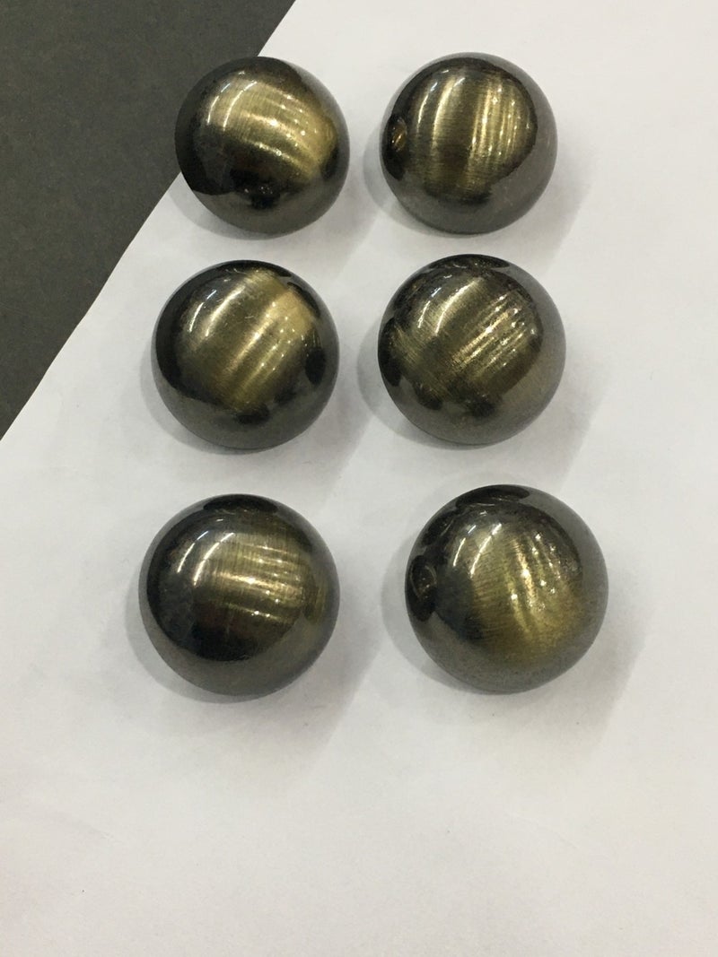 Karan Tuhafiye Karan Haberdashery Metallized Trench Coat Button Set of 6 Oxide - Image 1
