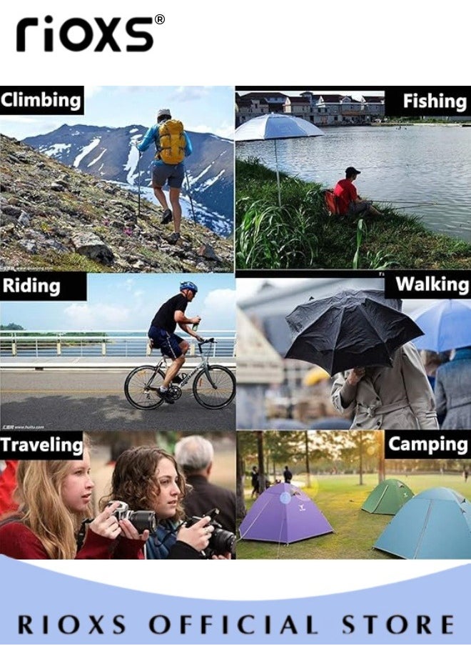 RIOXS - 2 Pcs Waterproof Raincoat for Kids Boys Girls Toddler Portable EVA Long Rain Ponchos With Hoods Elastic Sleeves Lightweight Rainwear Cape Reusable for Outdoor Cycling Camping (110cm*55cm) - Image 1