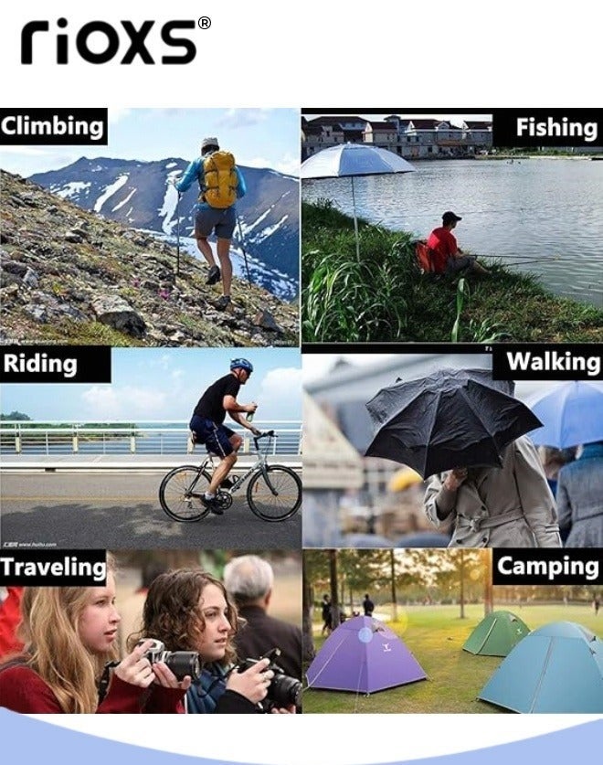 ريوكس 2 قطعة من المعطف المطري المقاوم للماء للأطفال، الأولاد الفتيات الأطفال الأطفال، معطف مطير محمول من طراز EVA بنشوات مطرية طويلة مع رؤوس، أكمام مرنة ملابس مطرية خفيفة الوزن، معطف مطير قابل لإعادة الاستخدام لتخييم الدراجات في الهواء الطلق (110 سم *55 سم) - Image 5