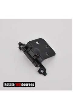 Excefore 1/2 Inch Overlay Cabinet Door Hinges, Flush Cabinet Hinges, 2 Pack Matte  - Image 4