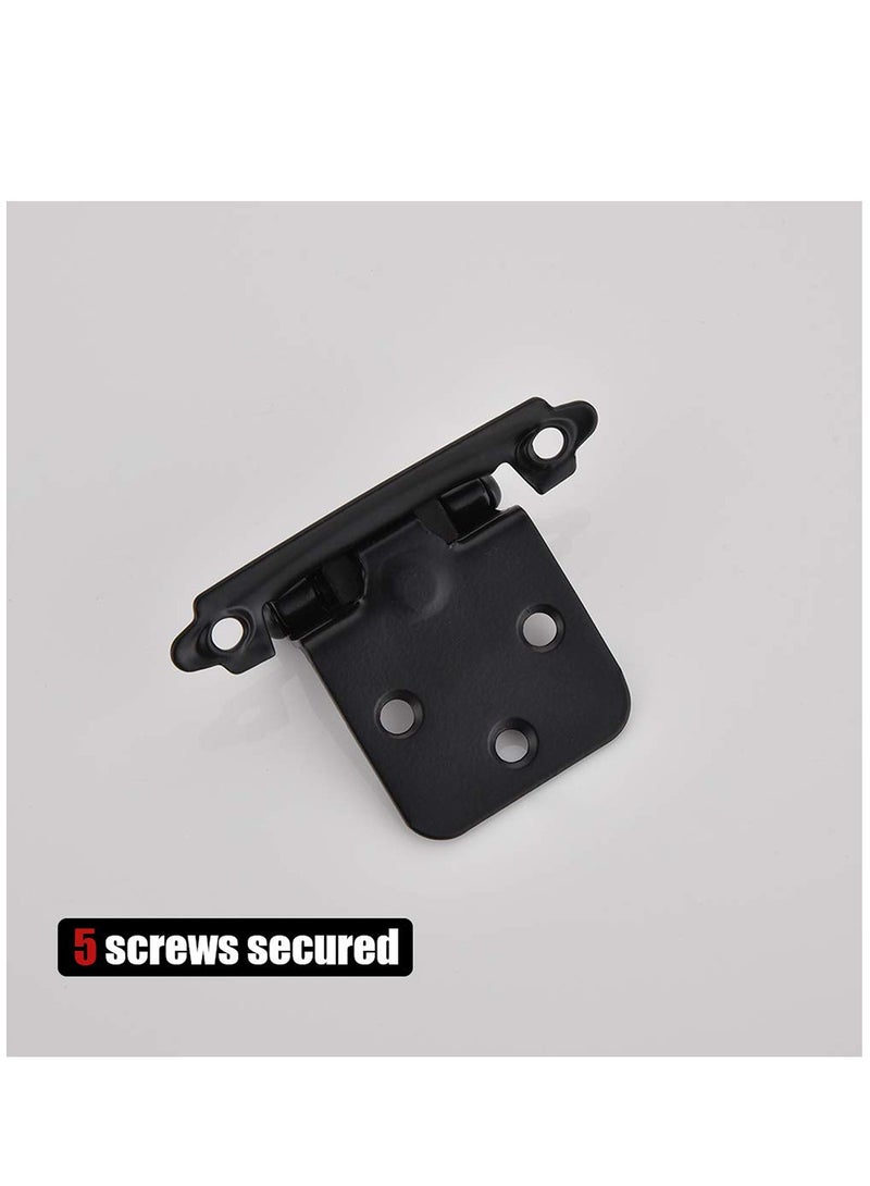 Excefore 1/2 Inch Overlay Cabinet Door Hinges, Flush Cabinet Hinges, 2 Pack Matte  - Image 5