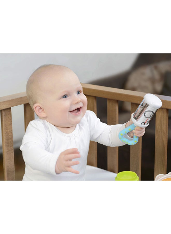 kidsme - Little Lamb Chime Rattle Soft Teething Rattles For Infants Sensory Toys For Babies 3-18 Months For Hand-Eye Coordination, Sound And Color Recognition - Image 1