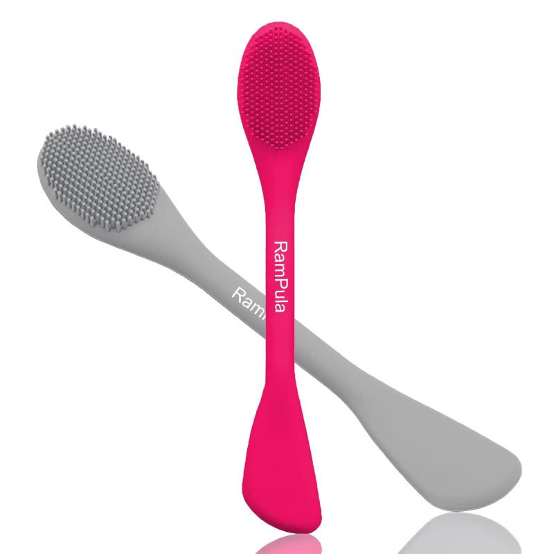 RamPula Silicone Facial Cleansing Brush Pores Cleaner,Remove Blackhead,Remove Acne,Face Massager,Applicator,Spatula,Mud Mask,DIY,Cream,Face Washing Clean,Body Lotion - Image 1