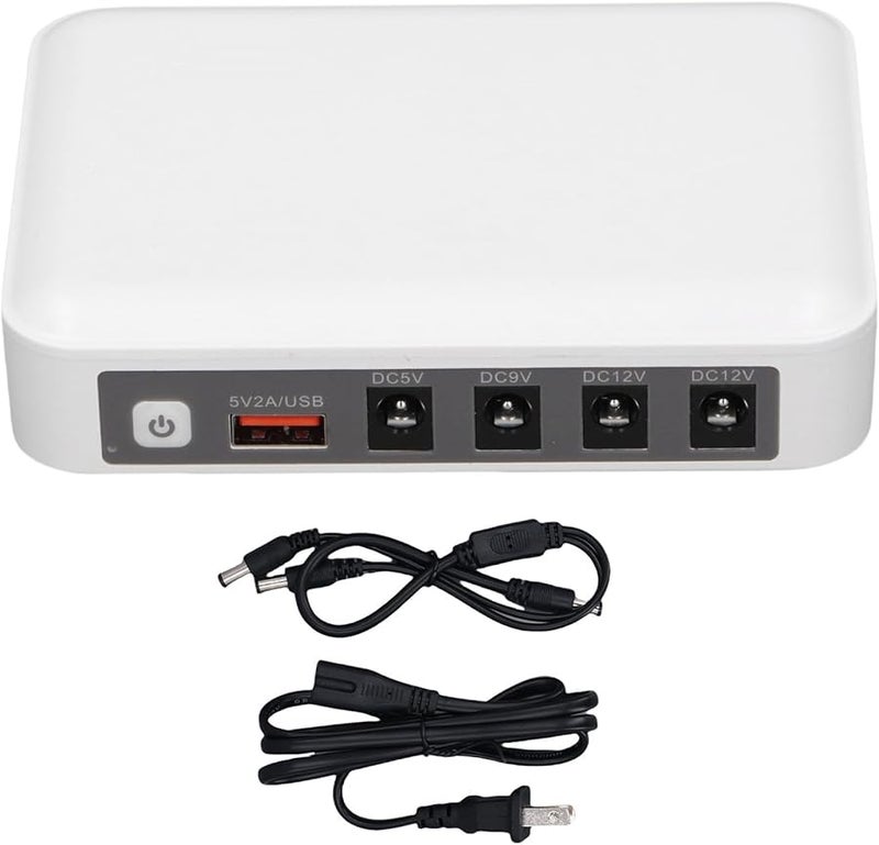 6000mAh Mini UPS Battery Backup for Router Modem Security Camera US Plug - Image 1